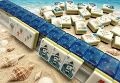 American mahjong 160 Tiles Engraved Ocean Theme