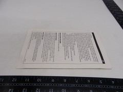 1988 Upwords Board Game Instruction Manual Part Only Milton Bradley