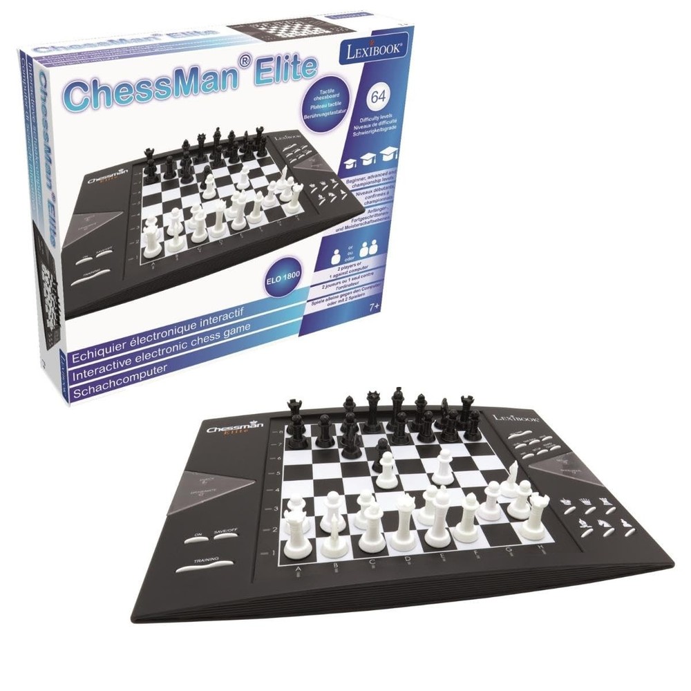 Lexibook, Chessman® Elite, Interactive Electronic Chess Game +, 64 Levels of …