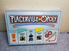 Placerville Opoly Board Game Celebrating Hangtown Late For The Sky, New in Open