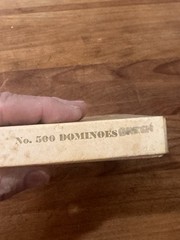 1940s Catalina Dominoes by Cardinal GREEN No. 500 With Original Box. Very Nice