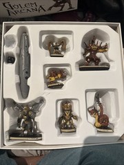 Golem Arcana Base Game Set Miniatures Box Broken Game Good!