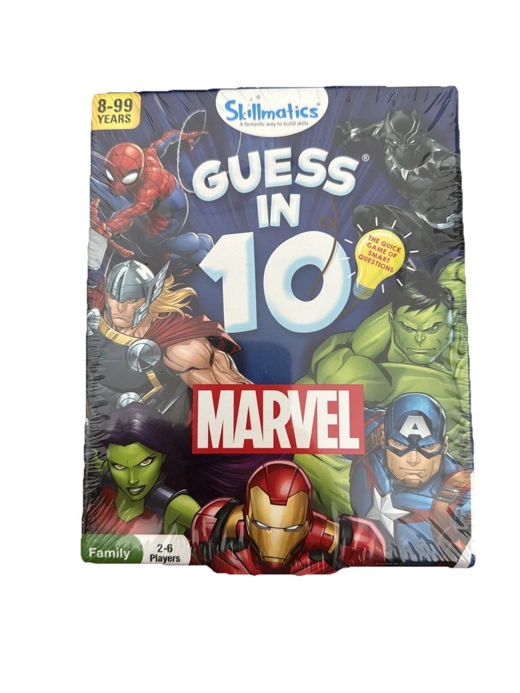 Skillmatics Guess in 10 MARVEL Card Game for 2-6 Players Ages 8-99. NEW SEALED