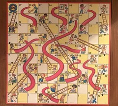 VINTAGE Chutes and Ladders 1979 COMPLETE Milton Bradley Near Mint