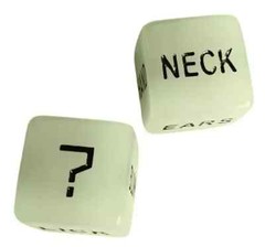 Glow in the Dark Sex Dice 4 Adult Love Games Kama Sutra Couples Gift UV Reactive