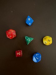 D&D Adventure Game Box Set. Pristine Components. Clean and Unpunched. 6 Dice.