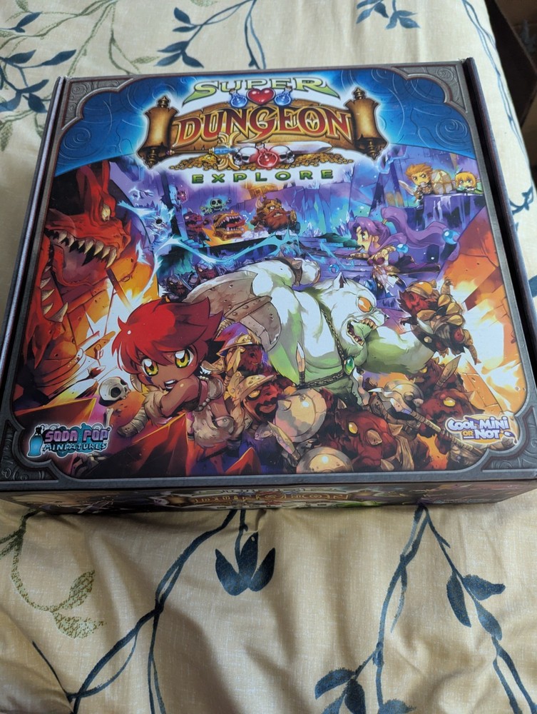 Super Dungeon Explore Base Game with Extras (No Miniatures!)