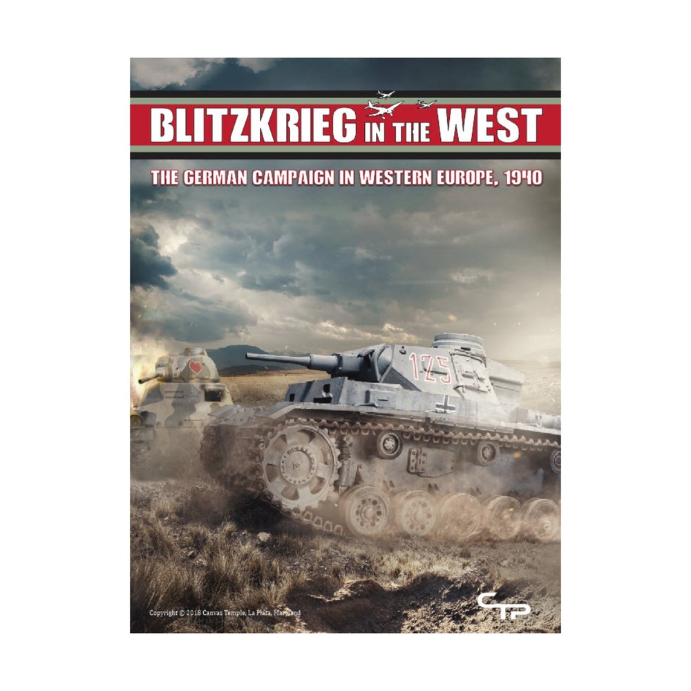Canvas Temple WWII Wargame Blitzkrieg in the West Box SW (New)