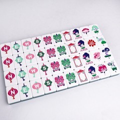 NEW! Vibrant Layered Mahjong Tiles – Full American Set 160Tiles – Green acrylic