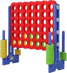Patent Authorized Giant 4 Connect in a Row Game, Height Adjustable Jumbo Yard…
