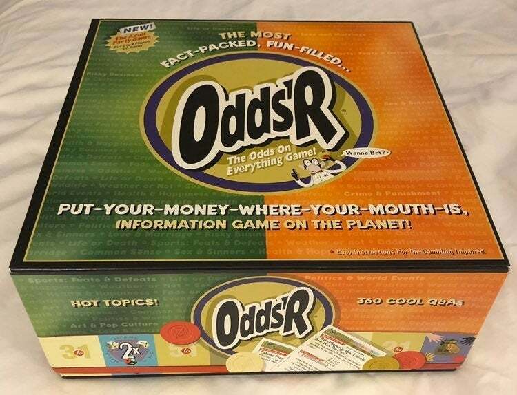ODDS‘R ADULT PARTY GAME – COMPLETE – The Odds Are On Everything Game! Wanna Bet?