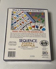 Sequence State & Capital Jax 2006 Ages 7-adult 2-12 Players Complete
