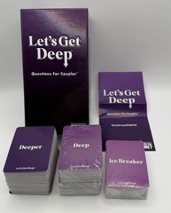 Lets Get Deep Card Game Questions For Couples Adult Party Game Date Night