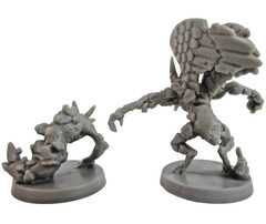 MASSIVE DARKNESS 2: Hellscape 6x GARGOYLE & LEADER Minis & Cards NEW!!