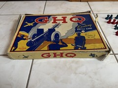 Vintage GHQ BOARD GAME Military War battle strategy FAIRCHILD wwii 40s Art Deco
