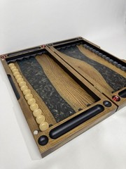 Luxury Wooden Backgammon with Epoxy Resin
