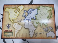 Risk The World Domination Game 2003 GAME BOARD & INSTRUCTIONS ONLY