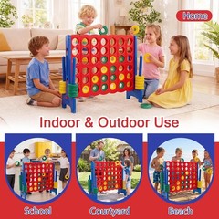 Classic Jumbo 4-to-Score Game Set – Engaging Fun for All Ages, Easy to Clean!