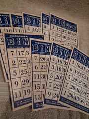 Vintage Transogram Blue Bingo Cards 9