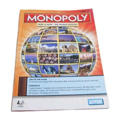Monopoly Banking Unit, Bank Cards (6) & Rules – Here & Now Replacement Parts Set