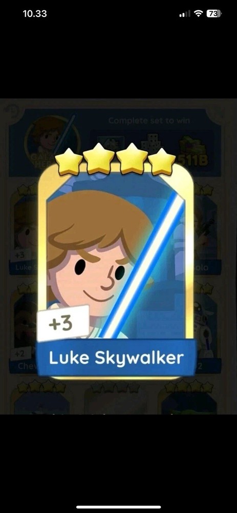 4 ⭐️ LUKE SKYWALKER – SET 22 ⚡️ GOLDEN BLITZ ⚡️VERY CHEAP AND FAST DELIVERY 🔥