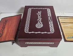 Simply Fun Quartile Game Family Tile Dominoes Math, 2-6 Players, Wooden Ages 5+