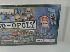 LATE FOR THE SKY–FRISCO-OPOLY–FRISCO, TEXAS–MONOPOLY BOARD GAME (NEW)