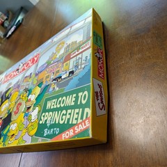 The Simpsons Monopoly Board Game W/ All 6 Pewter Tokens | Fully Complete In Box
