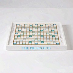Scrabble Coastal Wood Game Set Deluxe Mark & Graham Coastal Edition Board