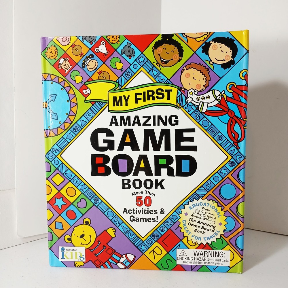 My First Amazing Game Board Book Preschool Early Education Learning