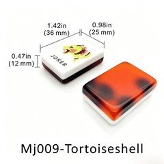Tortoiseshell Double Layer Acrylic American Mahjong Tiles 160-Piece USA Standard