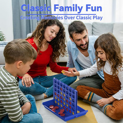 Medium Size 4 in a Row Game for Kids Ages 3+, Classic Family Board Game for Kids