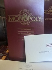 Franklin Mint MONOPOLY Collector’s Edition Wood Board Game 1991 Complete* W/ COA