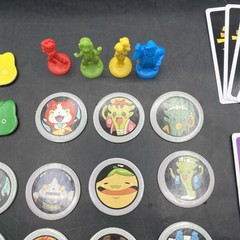 The Game of Life Yo-kai Yokai Watch Edition Board Game Hasbro Complete W Medals