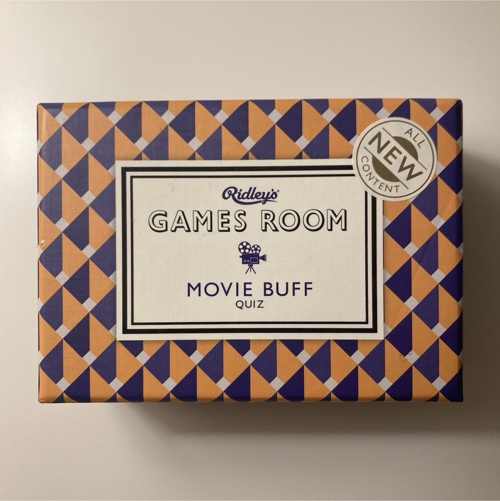 Ridley’s Games Room Movie Buff Quiz Card Game Complete Set