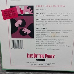 Vtg ’87 LIFE OF THE PARTY MYSTERY MURDER IN PARADISE DINNER PARTY GAME for 8 New