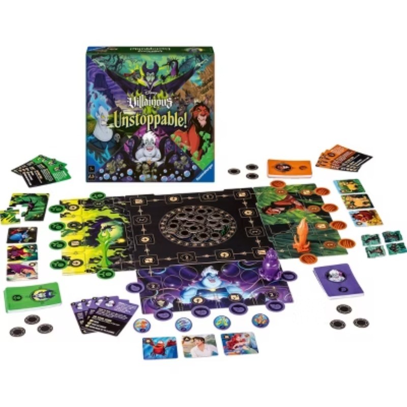 Playing Time: 20-30 Minutes Villainous Unstoppable! Family Board Game