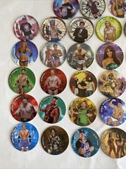 Lot of 36 Tazos Metal And Normal WWE Sabirtas Mexico