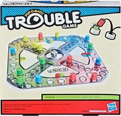 Hasbro Gaming Trouble Board Game for Kids Ages 5 and up 2-4 Players
