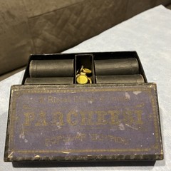 Parcheesi Game In Box Popular Edition Of India Directions Included Antique 1918