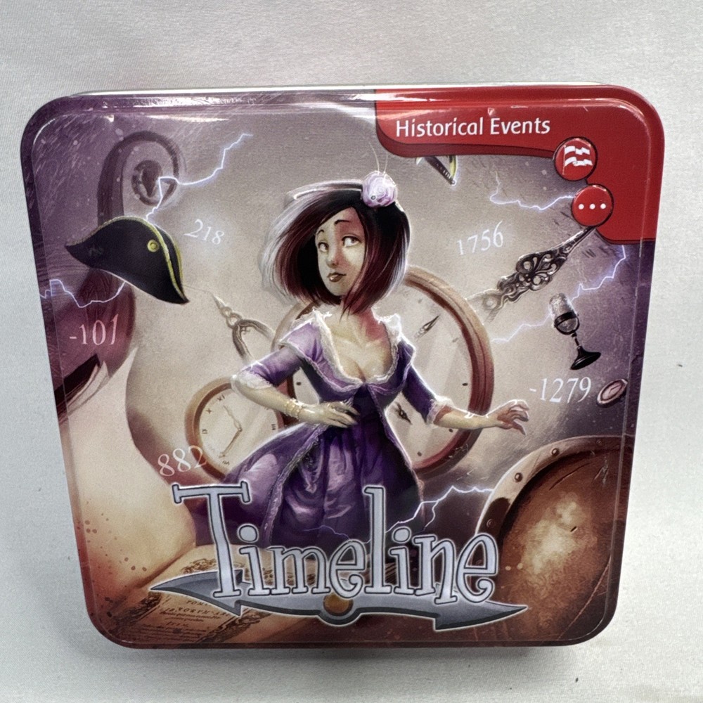 Timeline – Historical Events Card Game (2013) COMPLETE w/ all 110 Cards Asmodee
