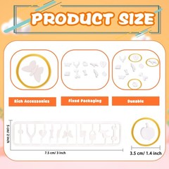 4 Sets Operation Game Replacement 1 inches x 1 x 0.1 inches, Yellow