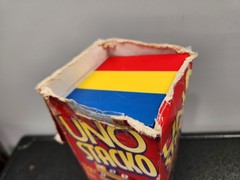 UNO Stacko Block Tower Game 1994 No Dice (Otherwise Complete) Vintage Mattel
