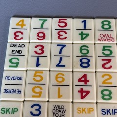 UNO Dominos Complete 81 Piece Replacement Domino Lot – 1986 Edition