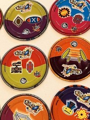 Lot 15 Vintage ¡MUCHA LUCHA! Metalix Tazos Metal Pogs Perro Kelvin Cabeza Rare