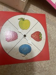 Vintage 1981 Strawberry Shortcake Game Basket 4 “Berry” Fun Games Bingo Dominoes