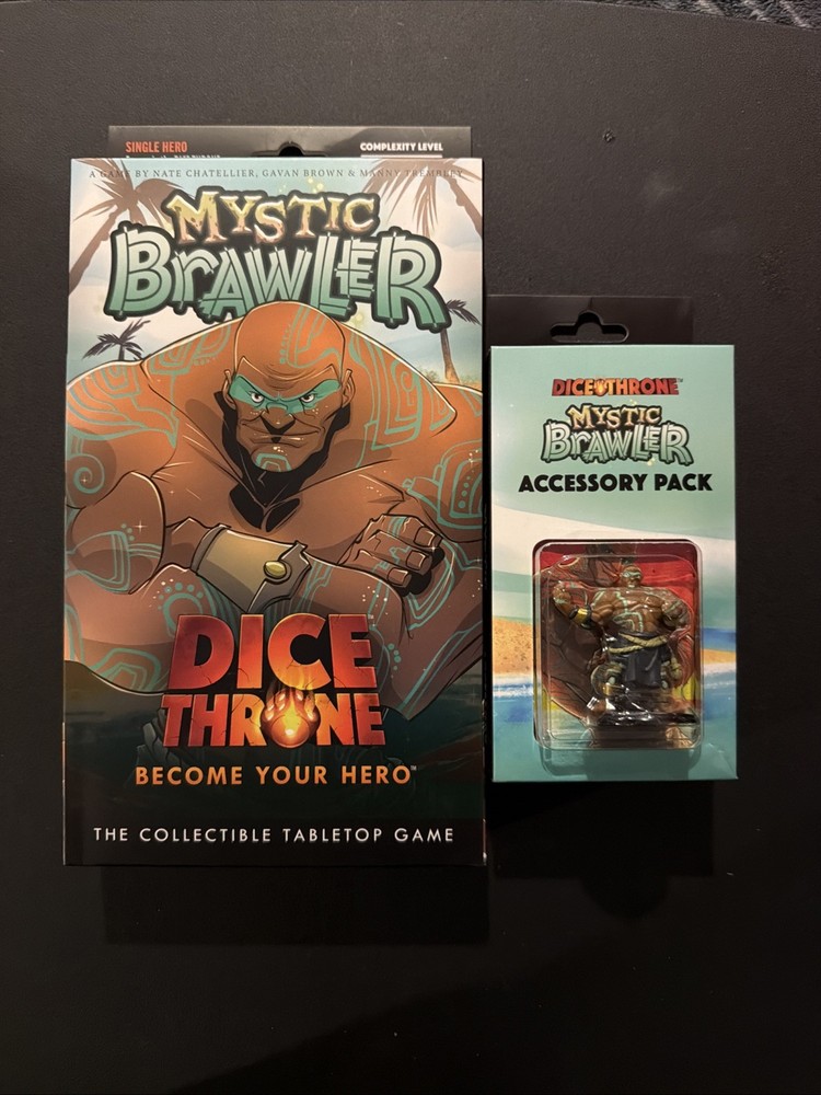 Dice Throne Mystic Brawler Hero & Accessory Pack Bundle