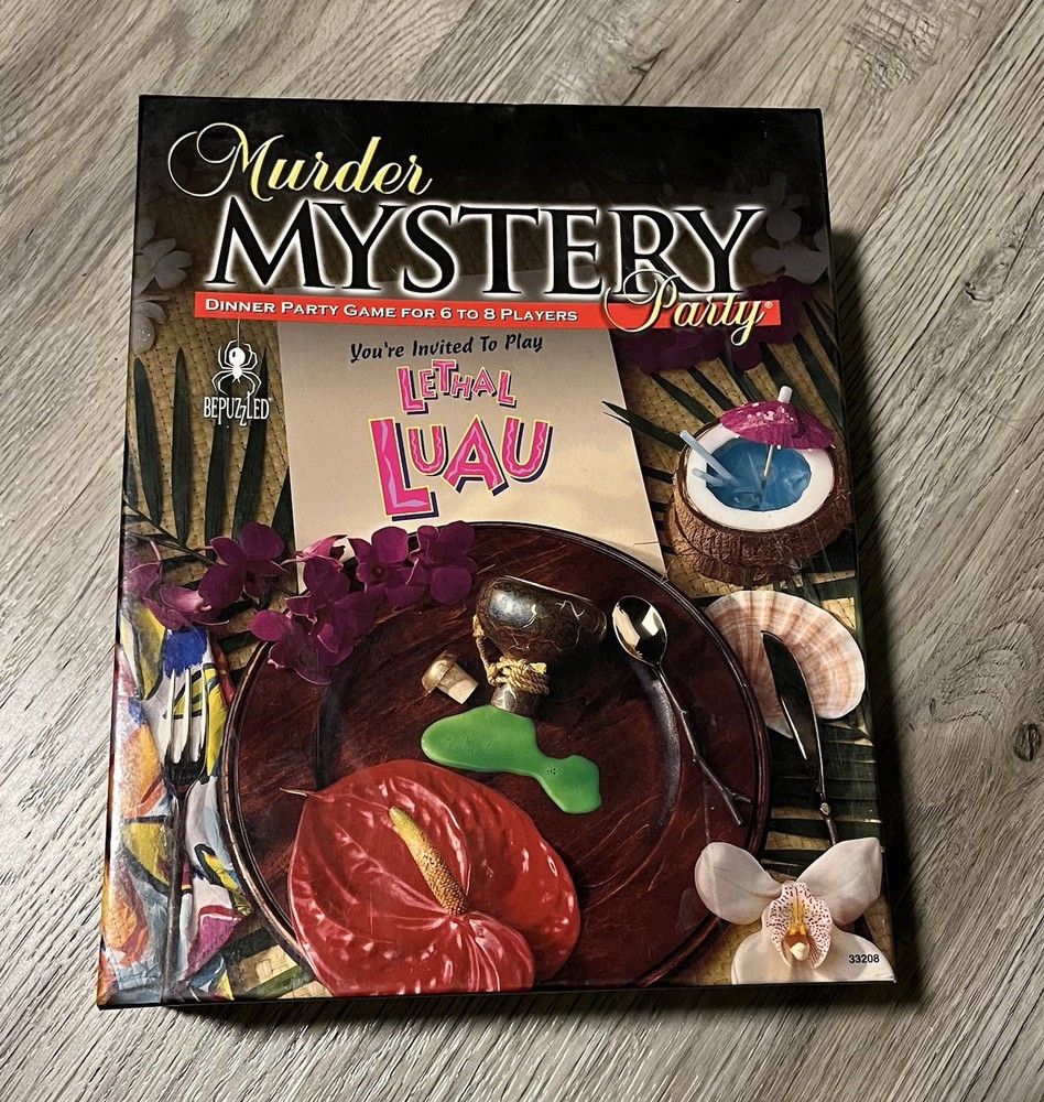 BePuzzled Lethal Luau Murder Mystery Dinner Party Game for 6-8 Players