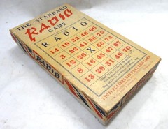 vintage antique old STANDARD RADIO GAME toy BINGO tube radio inspired w box RARE
