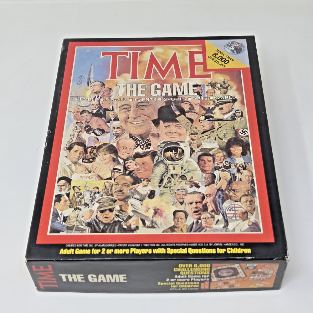 Vintage TIME: The Game – Trivia Board Game (1983) – Over 8,000 Questions